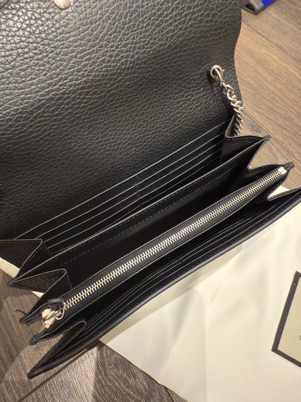 Gucci Black Leather Dionysus Shoulder Bag WOC - Picture 3 of 4